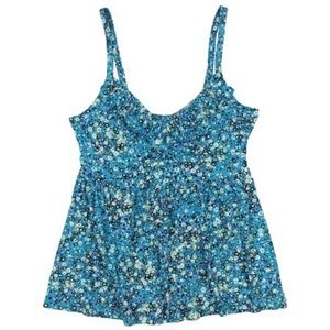 Torrid ruffle babydoll floral top